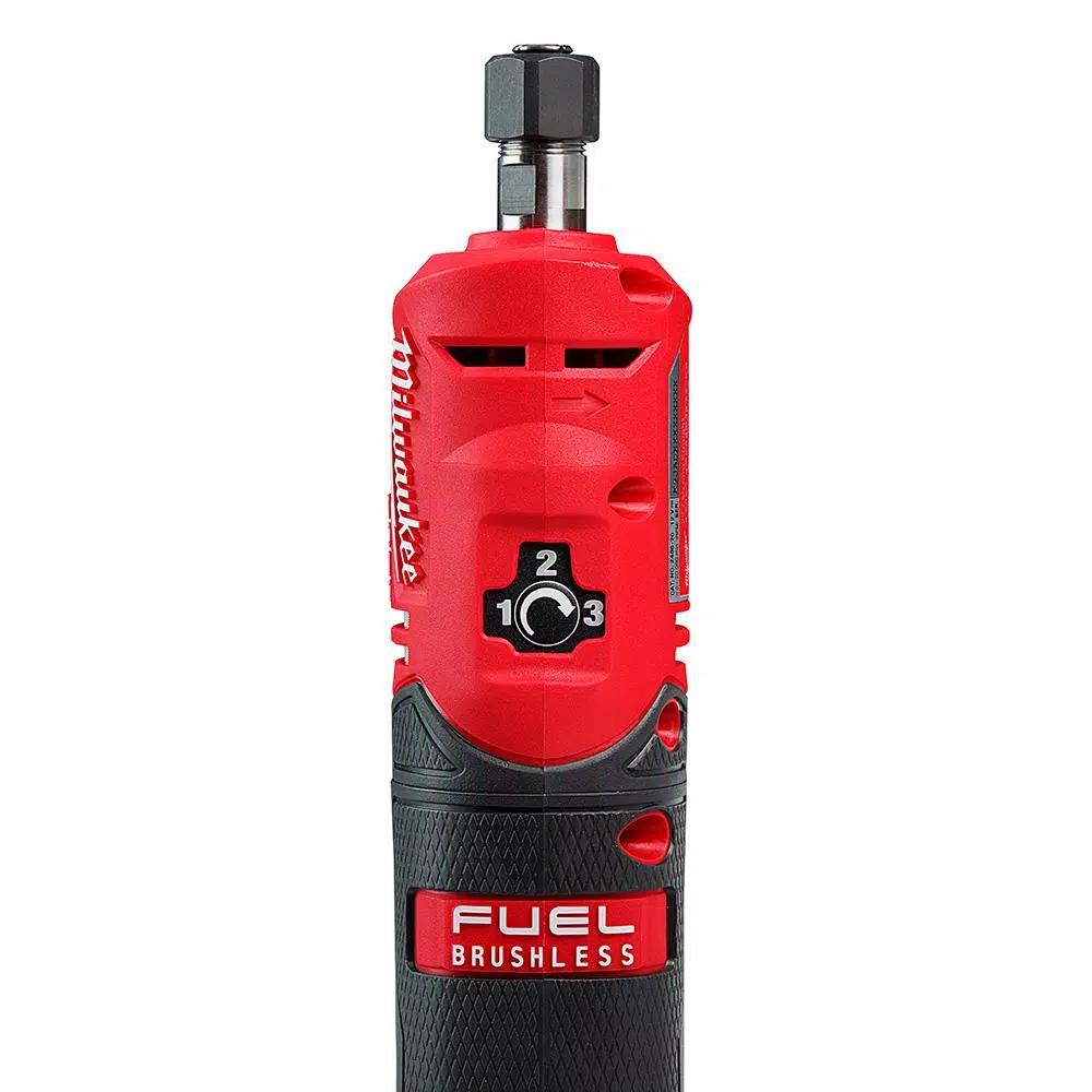 Milwaukee M12 FUEL 12V Brushless Cordless 1/4 in. Straight Die Grinder (Tool-Only)