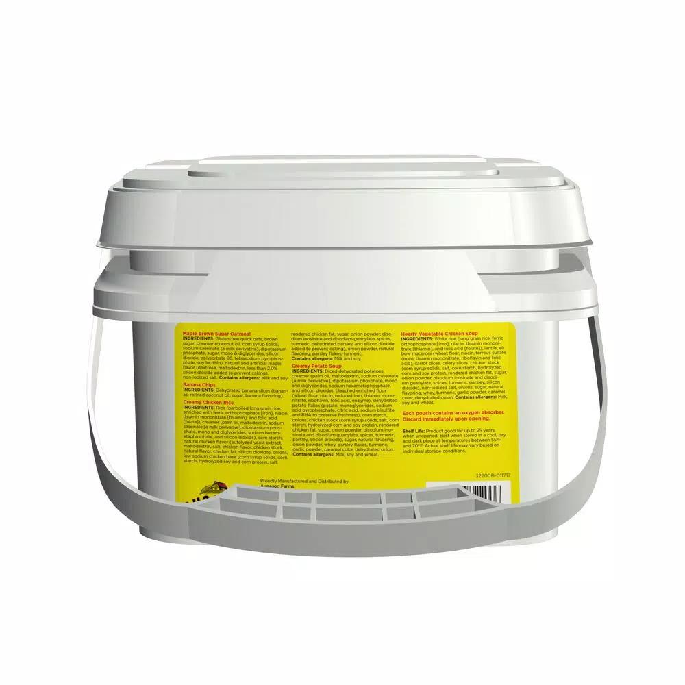 Augason Farms 72-Hour 1-Person Emergency Food Supply Pail - 25 Year Shelf Life