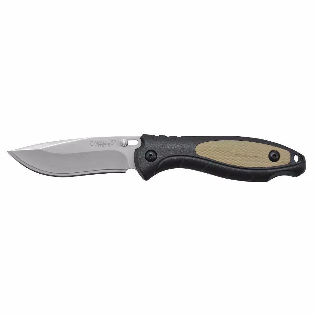 Camillus TigerSharp 8 in. Fixed Blade Knife with Titanium Bonded Replaceable Blades