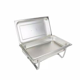 Alpha Living 8 Qt. Stainless Steel Chafing Dish Set with 2 Full and 2 Half Pans thumbnail 4