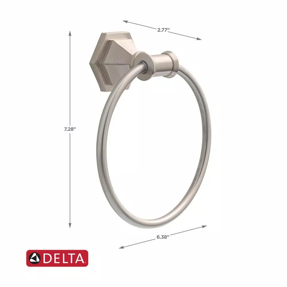 Delta Grandover SpotShield Brushed Nickel Towel Ring