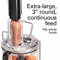 Hamilton Beach Professional 12-Cup Stack n Snap Food Processor with Spiralizer, Stainless Steel thumbnail 6