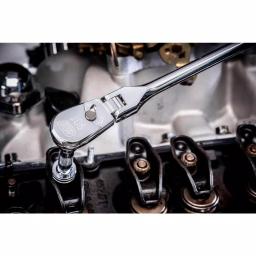 GEARWRENCH 3/8 in. Drive 90-Tooth Offset Flex Head Teardrop Ratchet, 12.25 in. thumbnail 7
