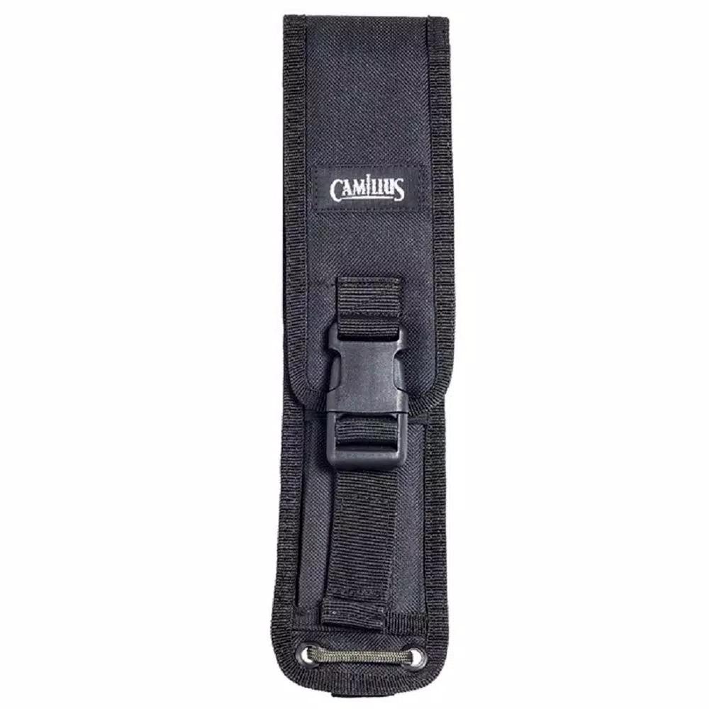 Camillus CK-9.5 4.75 in. 1095 High Carbon Steel Drop Point Fixed Blade Knife with Black Linen Micarta Handle