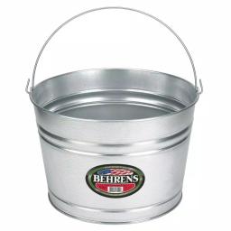 Behrens 4.25 Gal. Galvanized Steel Pail, Heavy Duty Round Metal Bucket thumbnail 1