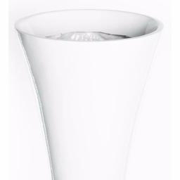 Uniquewise 43.5 in. White Modern Trumpet Floor Vase - Sleek Fiberglass Decorative Vase thumbnail 4