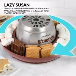 Nostalgia LSM400 Electric Stainless Steel S'mores Maker, Brown thumbnail 5