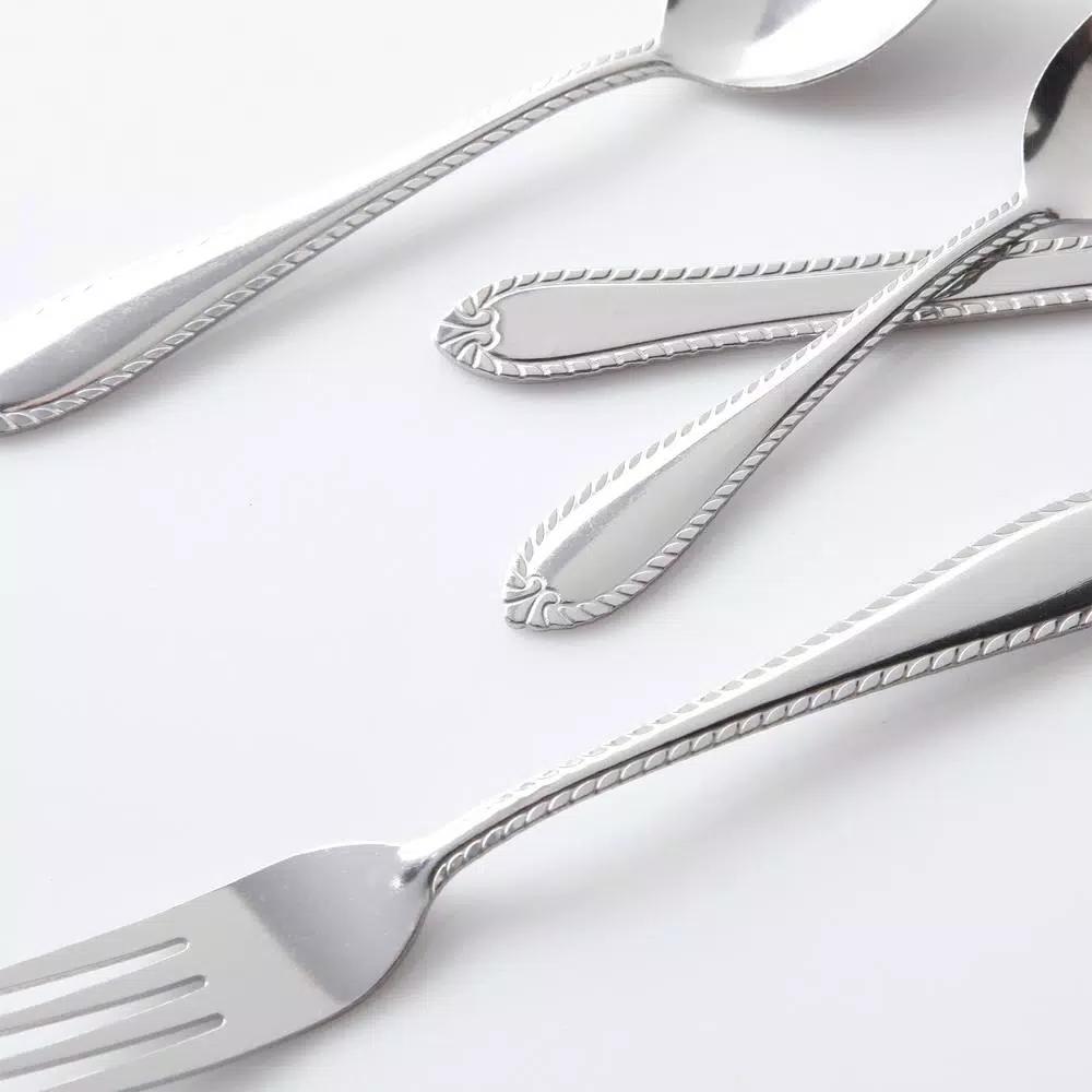 Gibson Home New Wilmington 24-Piece Stainless Steel Flatware Set, Service for 6