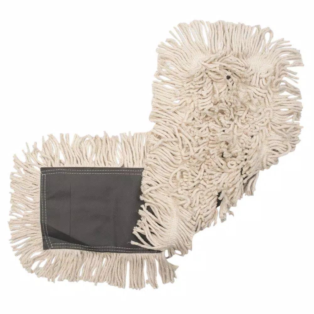 Genuine Joe 36 in. W x 5 in. D Disposable Cotton Dust Mop Refill, White