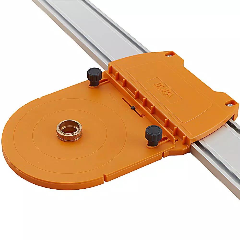 BORA Router Guide with Brass Brushing for Dados, Rabbets, and Mortises