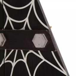 Glitzhome 42 in. Halloween Wooden Coffin Porch Leaning Decor - Home Sweet Home Sign thumbnail 6