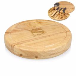 Picnic Time Circo Rubberwood Cheese Board and 4-Piece Stainless Steel Tool Set thumbnail 2