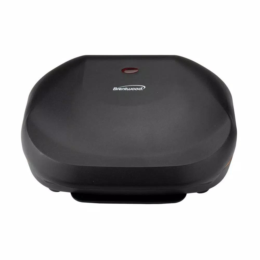 Brentwood Appliances 750W Indoor Electric Copper Grill and Panini Press, 2-Serving, Black