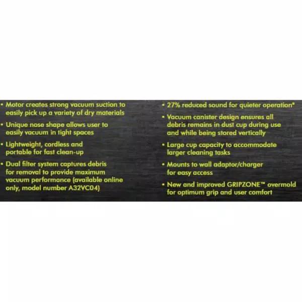 RYOBI 18V ONE+ EVERCHARGE Cordless Hand Vacuum Kit with 1.3 Ah Battery and Wall Charger