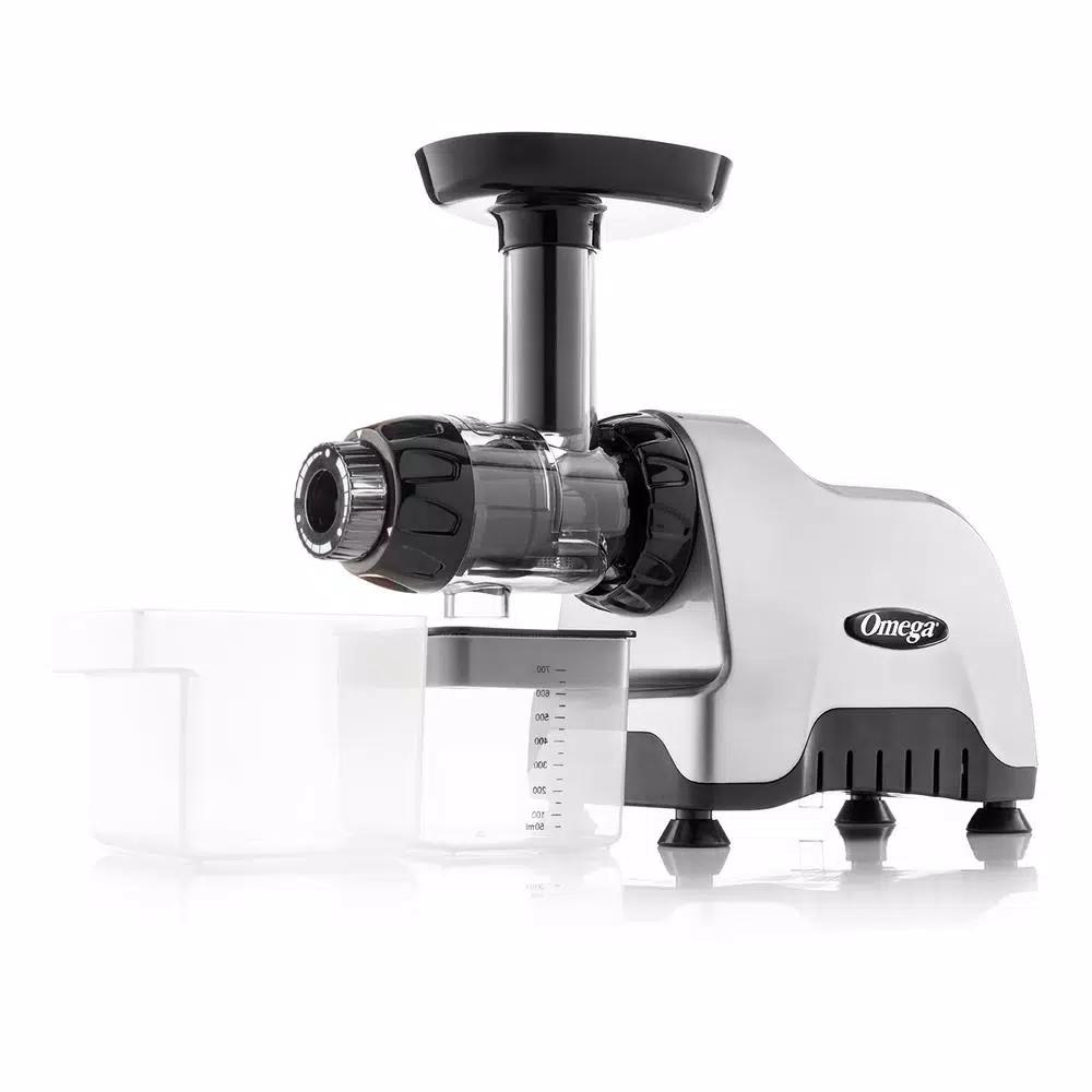 Omega CNC80S Compact Slow Masticating Juicer and Nutrition System, Silver