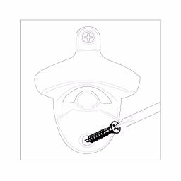 Everbilt Zinc Die-Cast Bottle Opener, Black Finish thumbnail 2