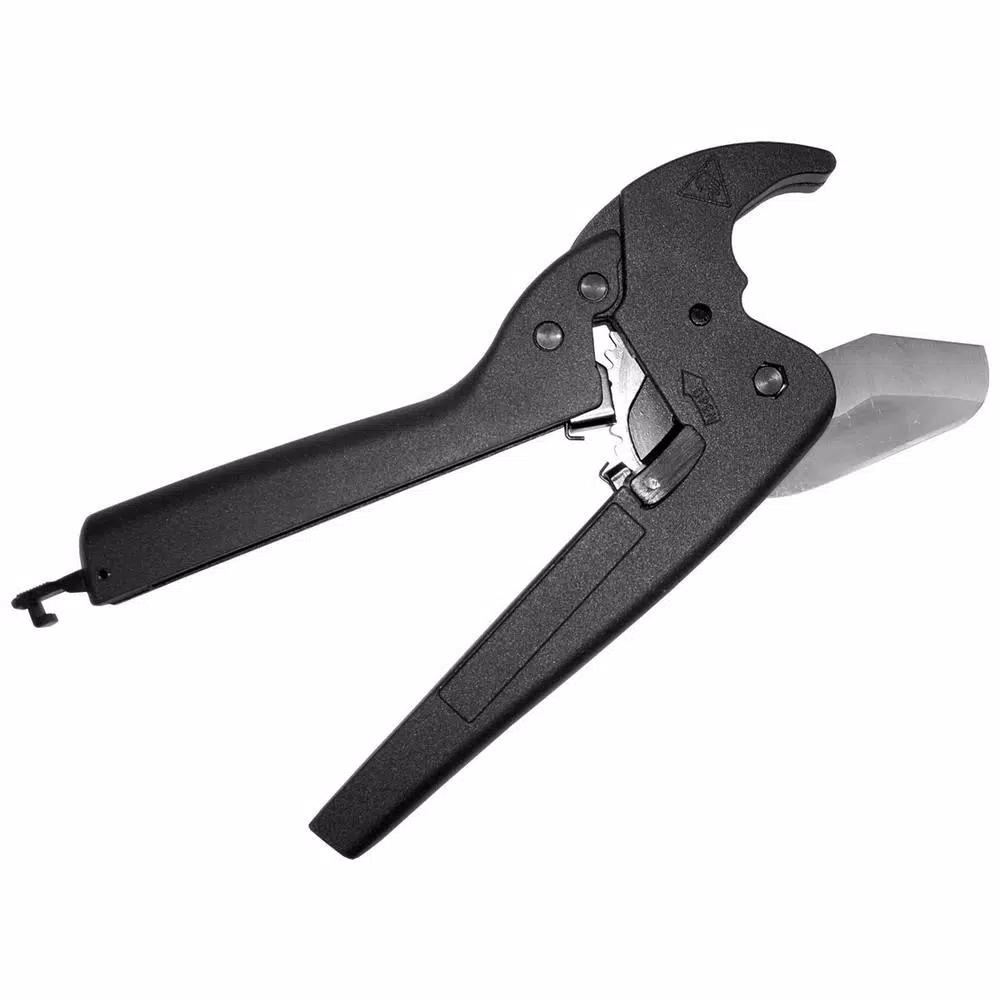 K Tool International Ratcheting Pipe and Hose Cutting Pliers, Cuts up to 1-1/2 in. Diameter