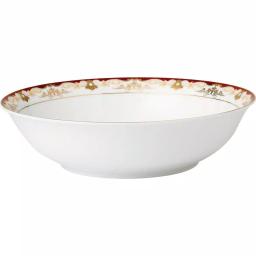 Lorren Home Trends La Luna Mabel 57-Piece Red Bone China Dinnerware Set, Service for 8 thumbnail 2