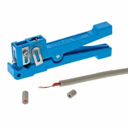 Ideal Adjustable Coax/Fiber Ringer Stripper Tool, 1/8 in. to 7/32 in., Blue thumbnail 7