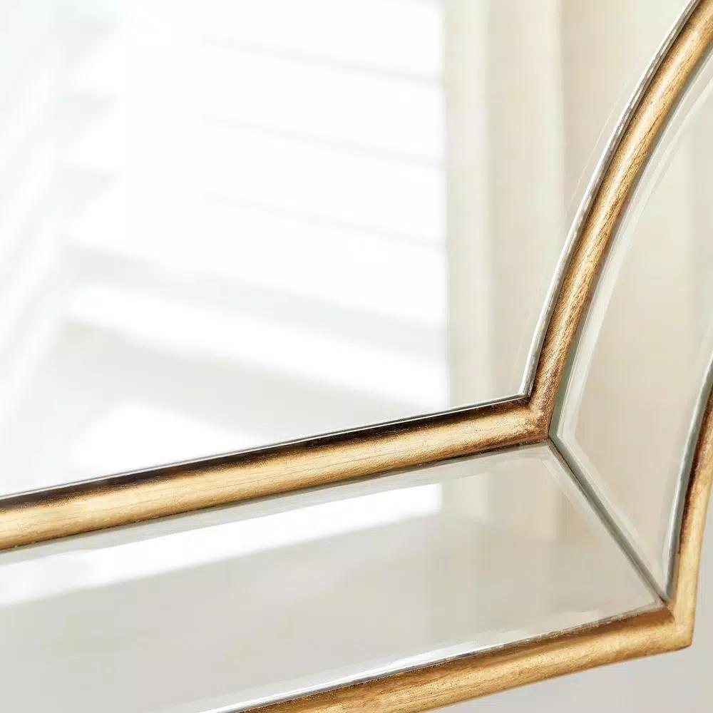 Home Decorators Collection Ornate Gold Beveled Glass Classic Accent Mirror, 35.43 in. x 23.62 in.