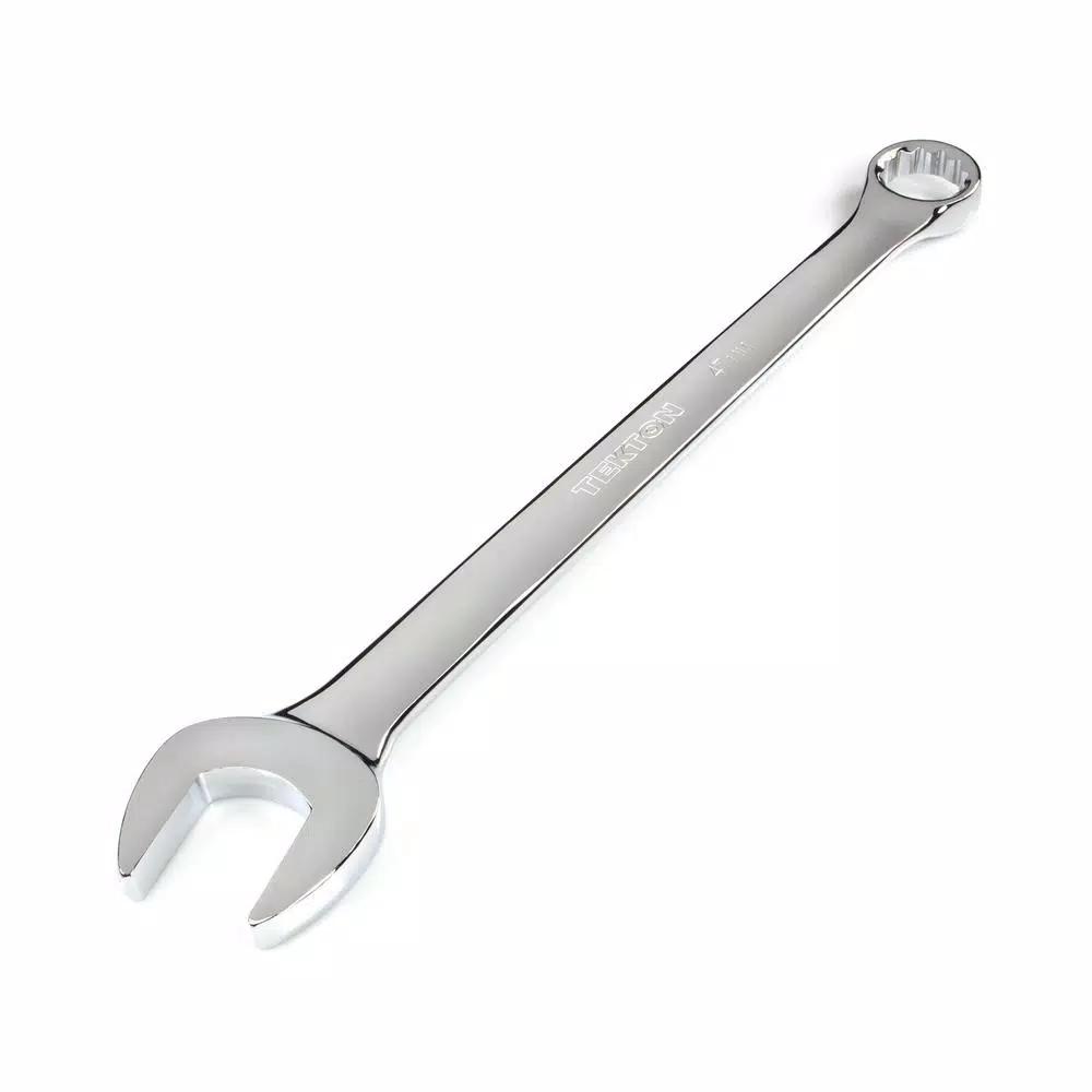 TEKTON 47 mm Combination Wrench, 12-Point Box End, Chrome Vanadium Steel