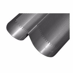Chicago Metallic Commercial II Perforated French Bread Pan, Dual Non-Stick Aluminized Steel thumbnail 2