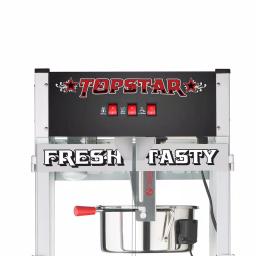 GREAT NORTHERN Top Star 12 oz. Commercial Quality Popcorn Machine with Cart, 1350W, Black thumbnail 5