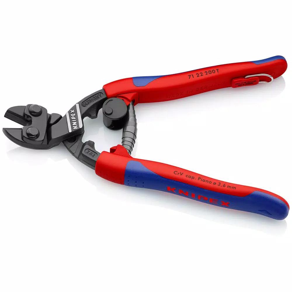 KNIPEX 8 in. Angled CoBolt Mini Bolt Cutters with Comfort Grips