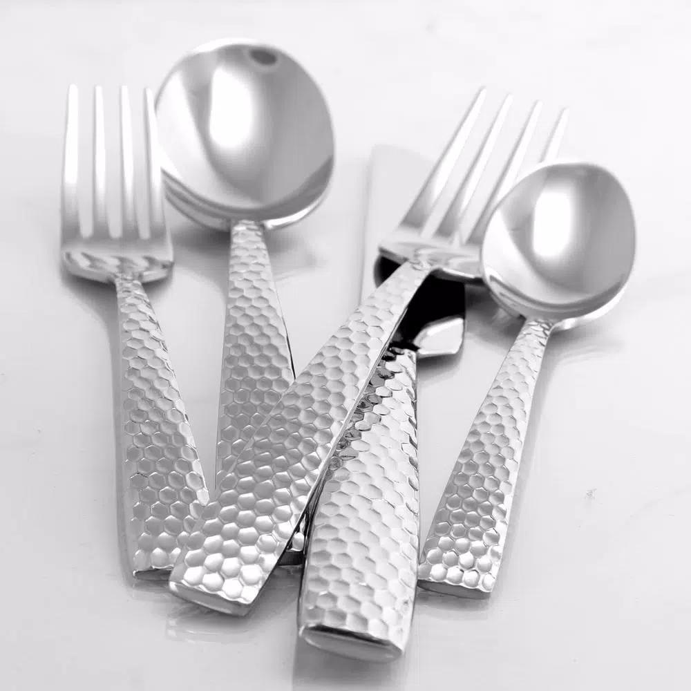 GIBSON elite Gibson Braid 20-Piece Stainless Steel Flatware Set, Service for 4