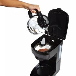 Hamilton Beach 12-Cup Programmable Drip Coffee Maker with Black Stainless Steel Accents thumbnail 5