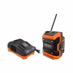 RIDGID 18V Cordless Mini Bluetooth Jobsite Radio Kit with 2.0 Ah Battery and Charger thumbnail 1