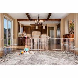 Regalo 28" 4-in-1 Configurable Metal Safety Gate and Play Yard, Super Wide Hardware Mount thumbnail 2