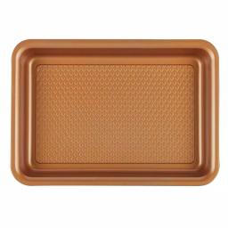 Ayesha Curry 4-Piece Toaster Oven Bakeware Set, Copper Nonstick Steel thumbnail 4