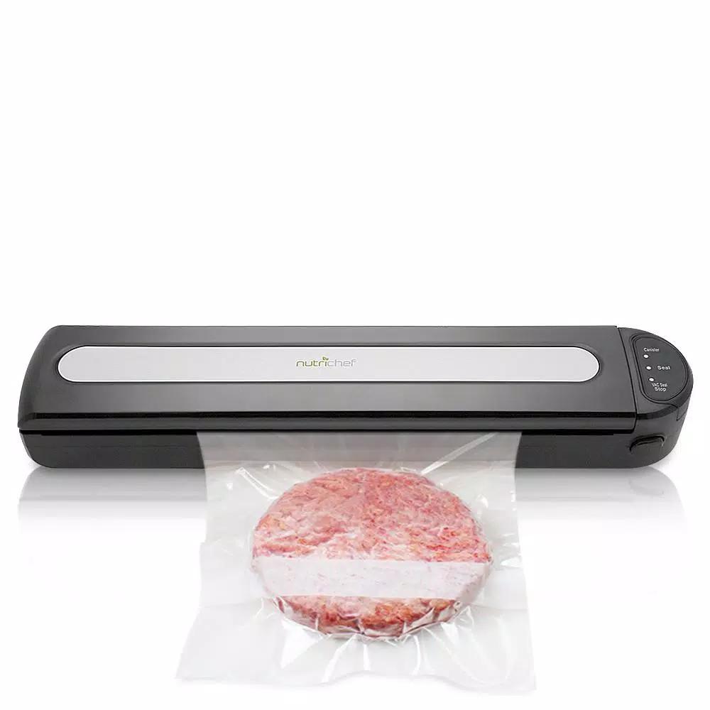 NutriChef Compact Electric Vacuum Sealer with Reusable Food Bags