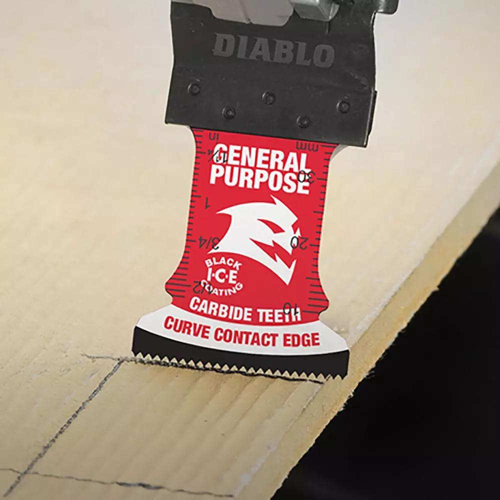 Diablo 1-1/4 in. Universal Fit Carbide Oscillating Blade for General Purpose Cuts