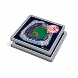 YouTheFan MLB New York Yankees StadiumViews 3D Acrylic Coasters, 2-Pack thumbnail 1