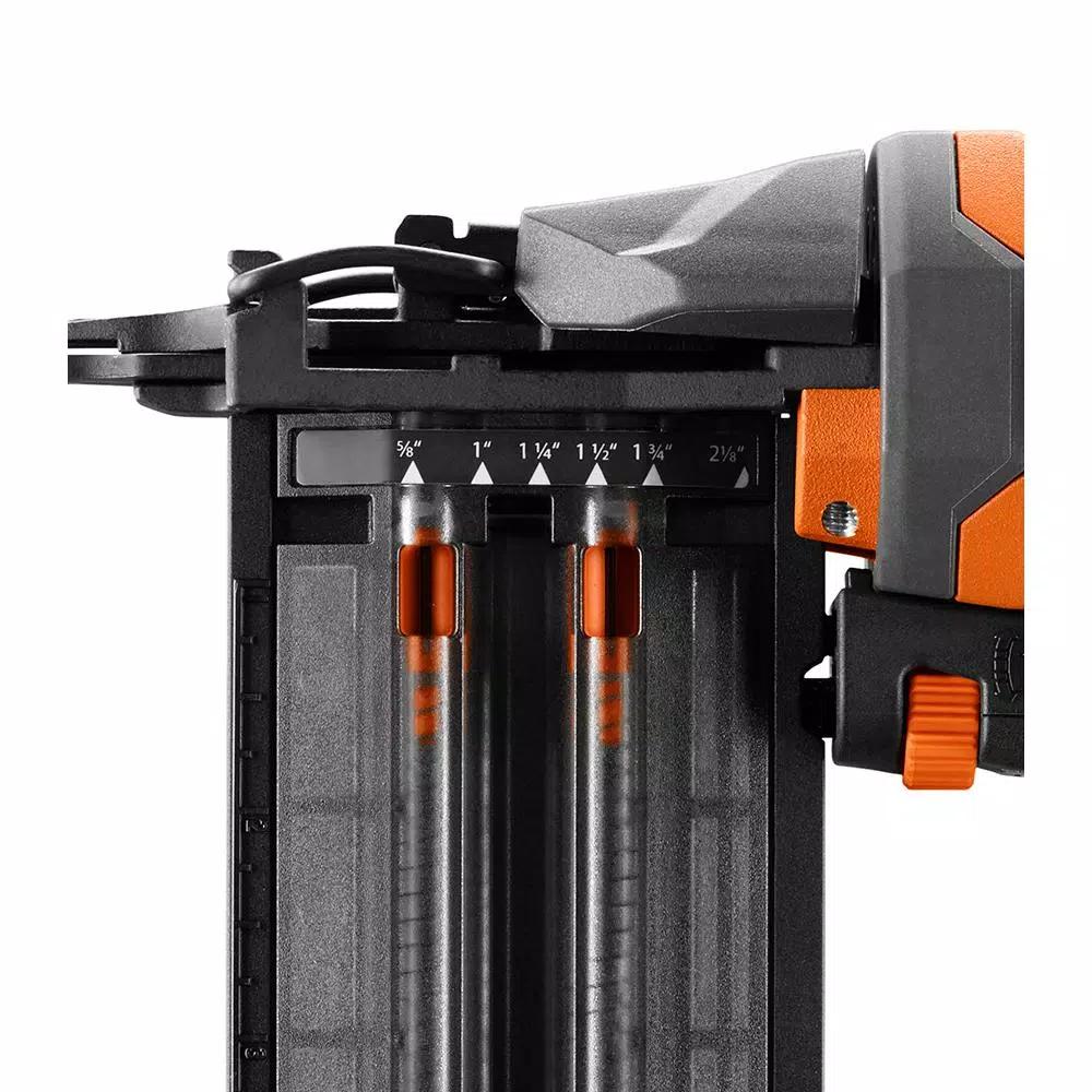 RIDGID 18-Gauge 2-1/8 in. Brad Nailer with CLEAN DRIVE Technology and Tool Bag