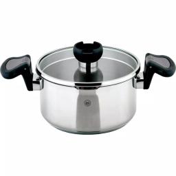 1829 Carl Schmidt Sohn ARON 1.6 qt. Stainless Steel Stock Pot with Glass Lid and Multi-Functional Utensil Holder Knob thumbnail 1