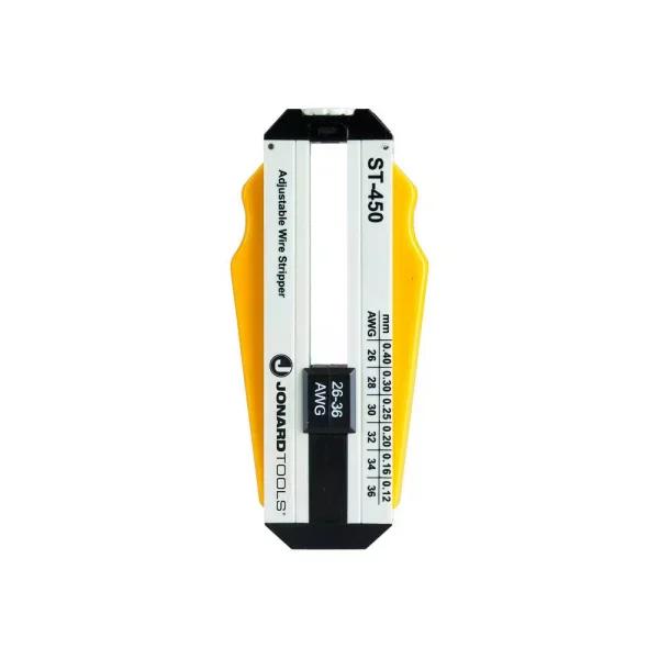 Jonard Tools ST-450 Adjustable Wire Stripper, 26-36 AWG, Hardened Steel Blade