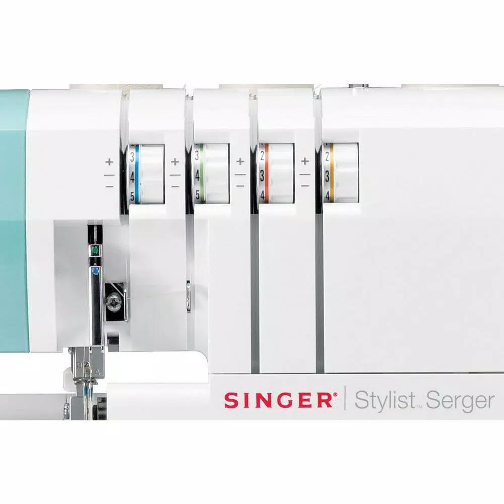 Singer Stylist Serger Sewing Machine with 2-3-4 Thread Capability and 6 Stitch Types