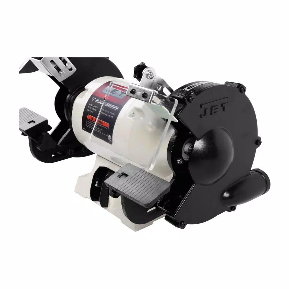Jet JWBG-8 8 in. 1/2 HP 115-Volt Slow Speed Bench Grinder for Woodworking