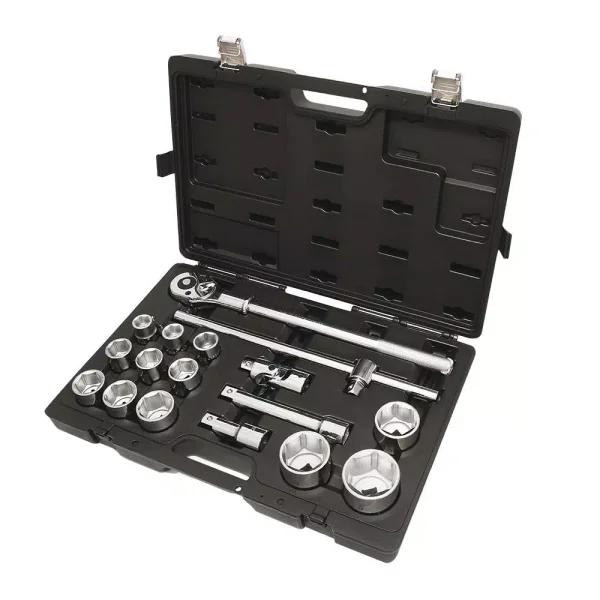 Beta Easy 928E/C17 3/4 in. Drive Metric Socket Set with Ratchet, 17-Piece