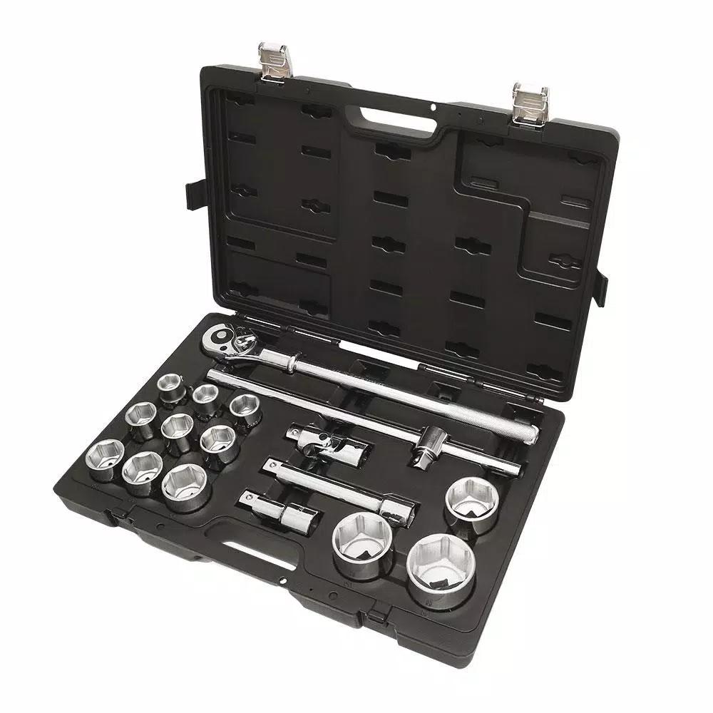 Beta Easy 928E/C17 3/4 in. Drive Metric Socket Set with Ratchet, 17-Piece