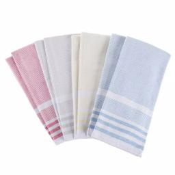 Unbranded Weymouth Home 8-Pack 100% Cotton Striped Kitchen Hand Towels thumbnail 1