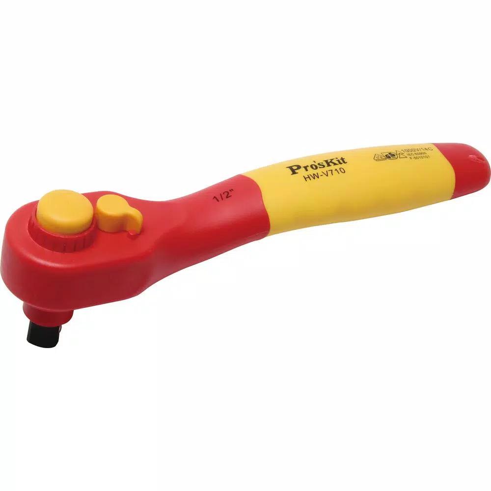 Pro'sKit 1/2 in. Drive 1000V Insulated Reversible Ratchet Handle