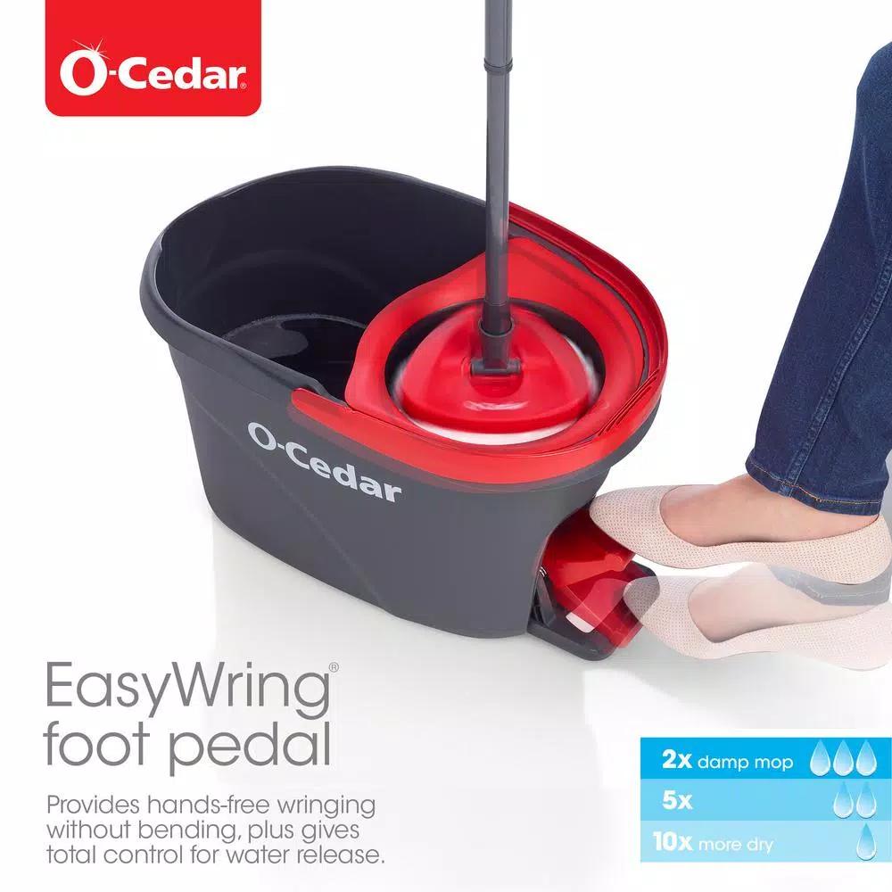 O-Cedar EasyWring Microfiber Spin Mop and Bucket System