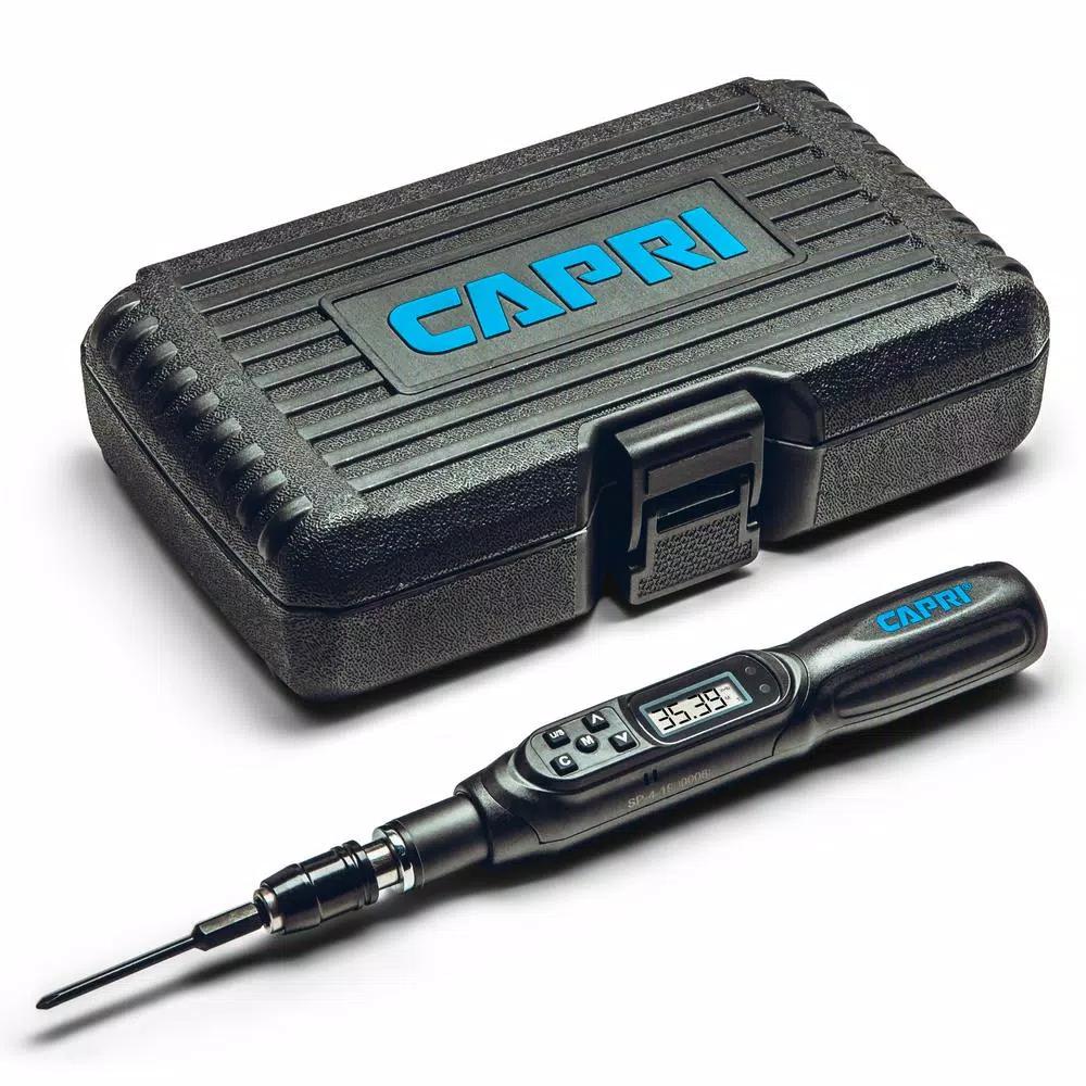 Capri Tools Digital Torque Screwdriver, Dual Direction, 1.77-35.39 in/lbs, NIST-Traceable