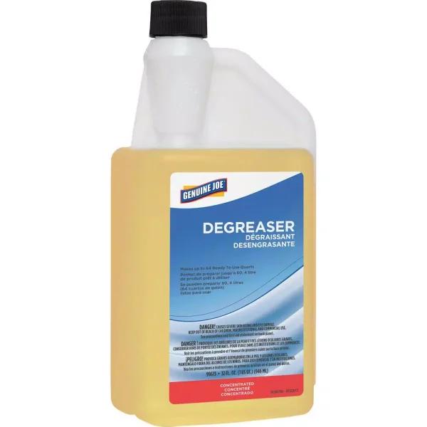 Genuine Joe Professional Strength Concentrated Liquid Degreaser - 32 oz Portion-Control Bottle