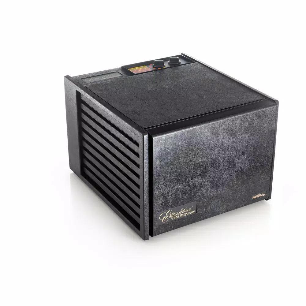 Excalibur 9-Tray Black Electric Food Dehydrator with 26-Hour Timer and Adjustable Temperature