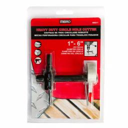 MIBRO Adjustable Circle Hole Cutter, 1 in. to 6 in. Diameter, for Wood, Plastic and Soft Metals thumbnail 2